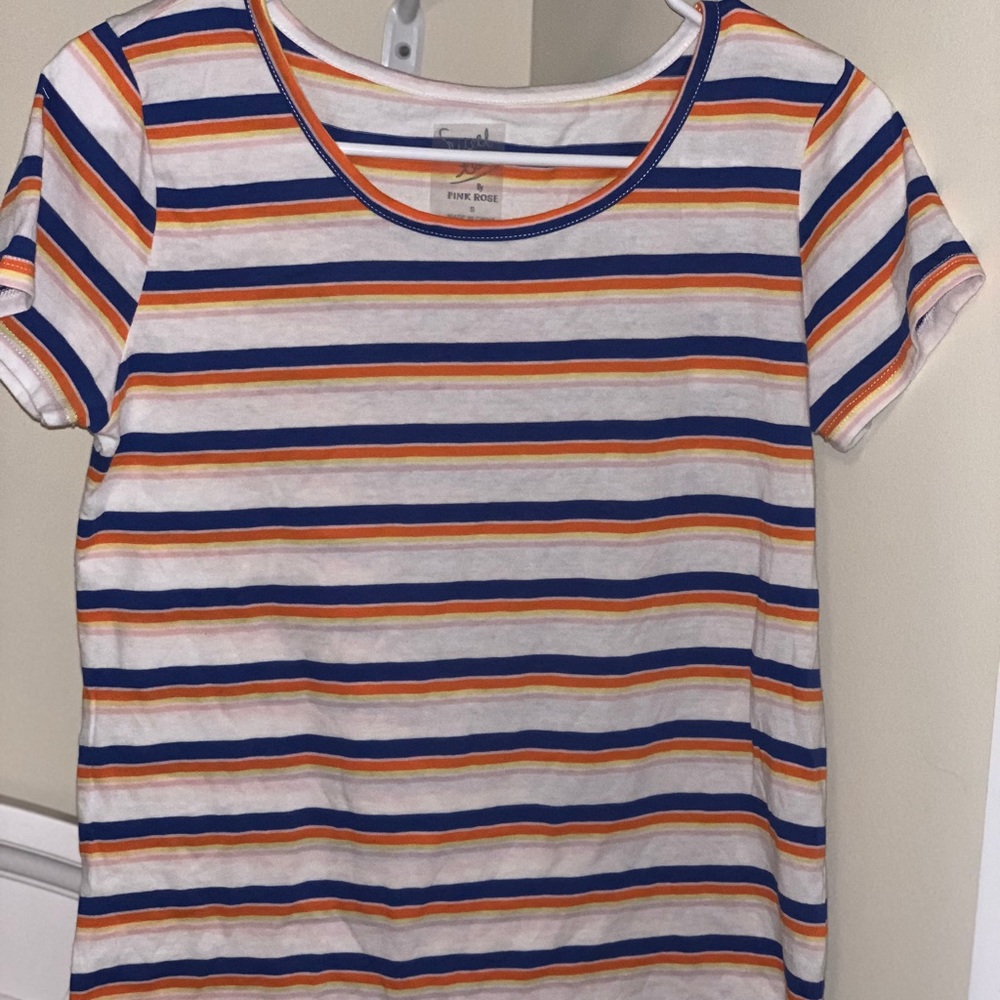 ❗️Cute New Juniors Striped Short Sleeve Shirt